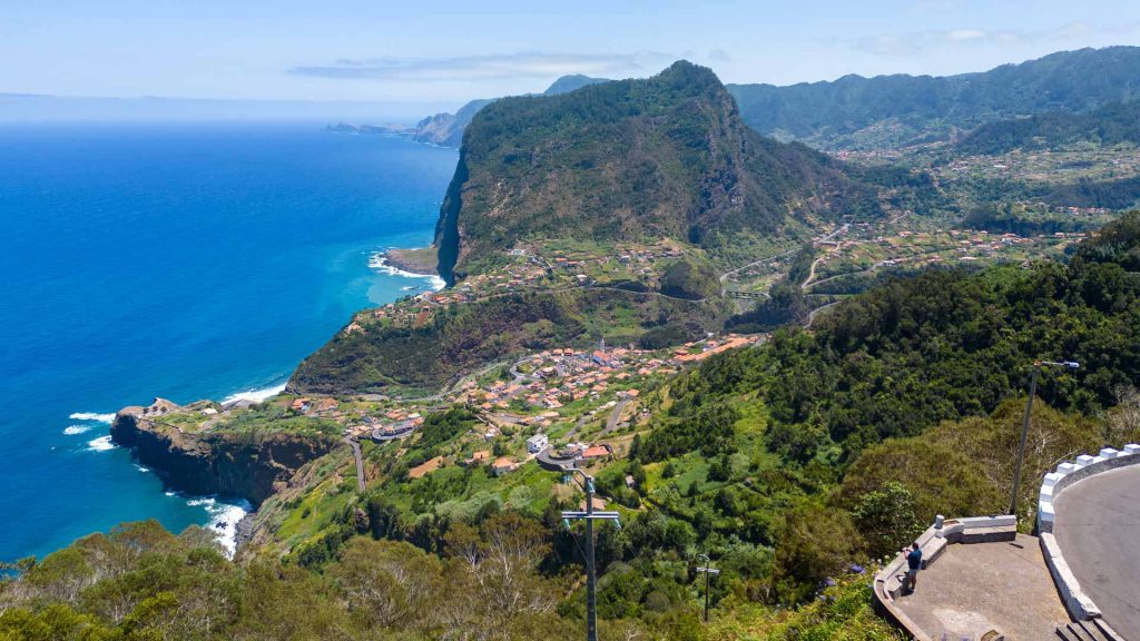 Paysages de Santana sur la côte nord de Madère