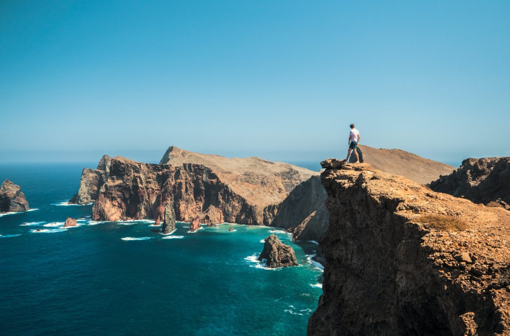 Falaises volcaniques de la Ponta de São Lourenço à Madère